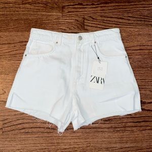 Zara high rise shorts